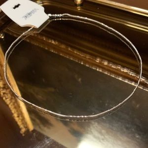 Short Delicate Silver Patterned Chain